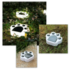 Solar-Powered Paw Print Pathway Light