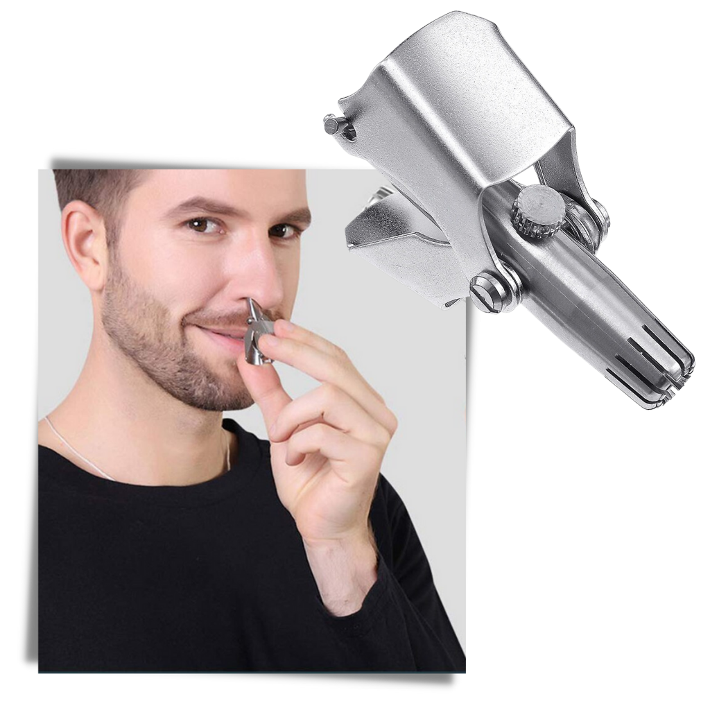 Ear and Nose Hair Trimmer for Men,Professional USB Rechargeable Nostril Nasal  Hair Vacuum Cleaning System,4 in 1 Lightweight Waterproof Hair and Beard  Clippers for Women (White)