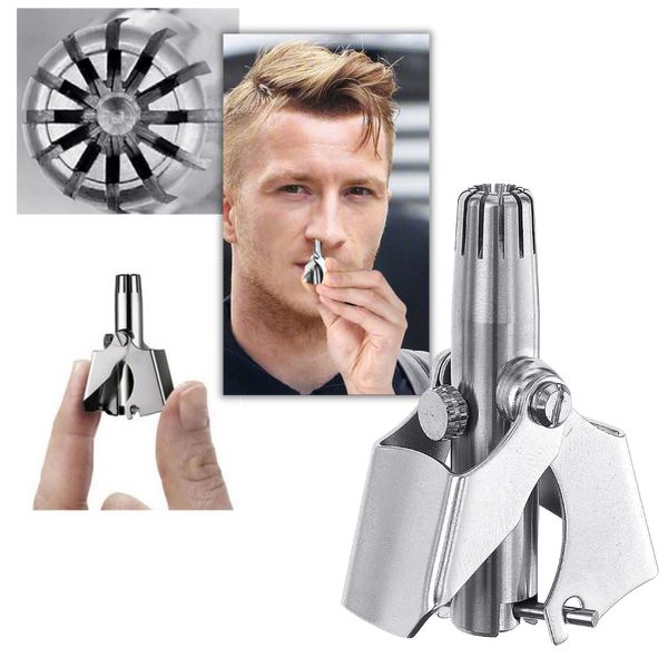 Portable stainless steel manual nose hair trimmer Ear hair trimmer