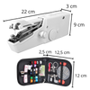 Handheld sewing machine and sewing kit