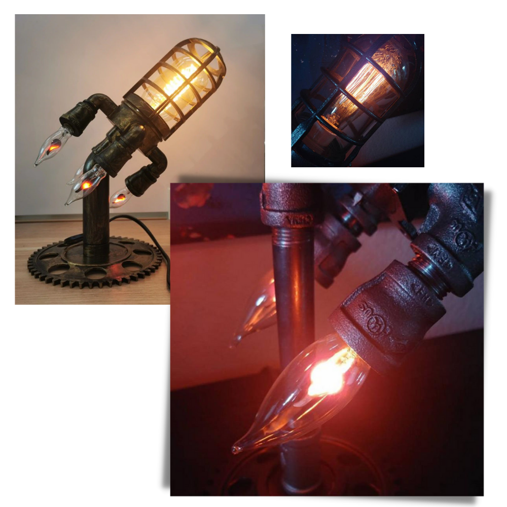 Rocket-shaped LED Lamp