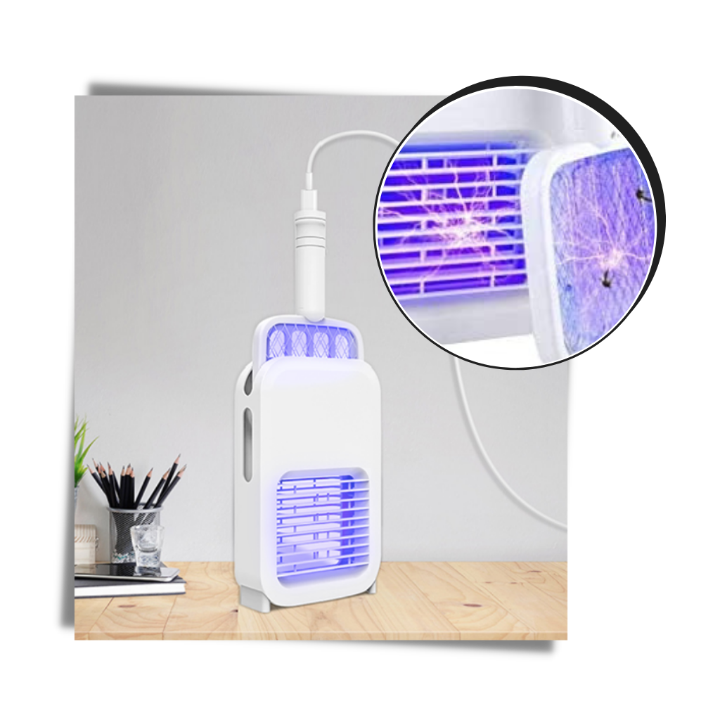 2 in 1 Electric Mosquito Swatter LED lamp