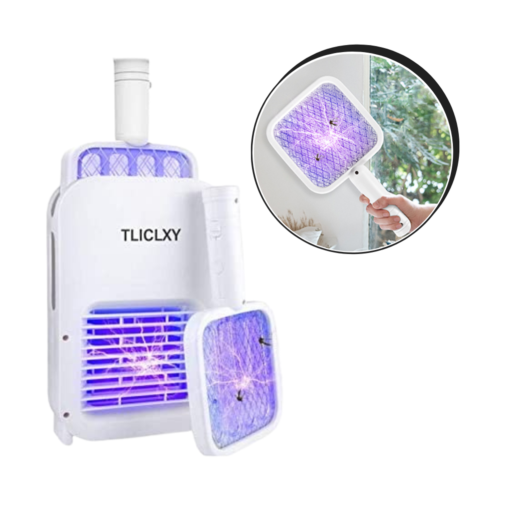 2 in 1 Electric Mosquito Swatter LED lamp