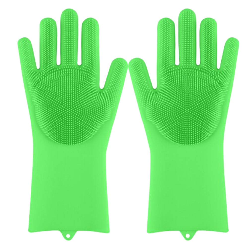 Green washing up cheap gloves