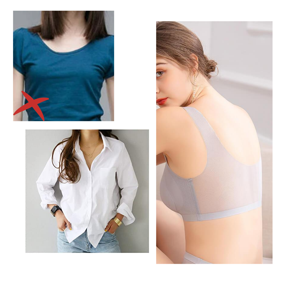 KRAOIKK Ultra Thin Ice Silk Bra Breathable Lifting Bra for Women