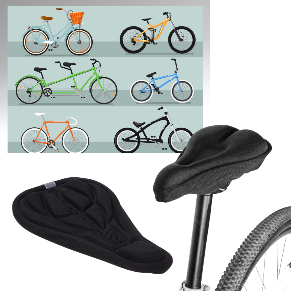 Silicone Gel Padded Bike Seat Cushion