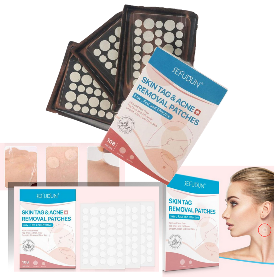 Skin tag removal treatment patch -