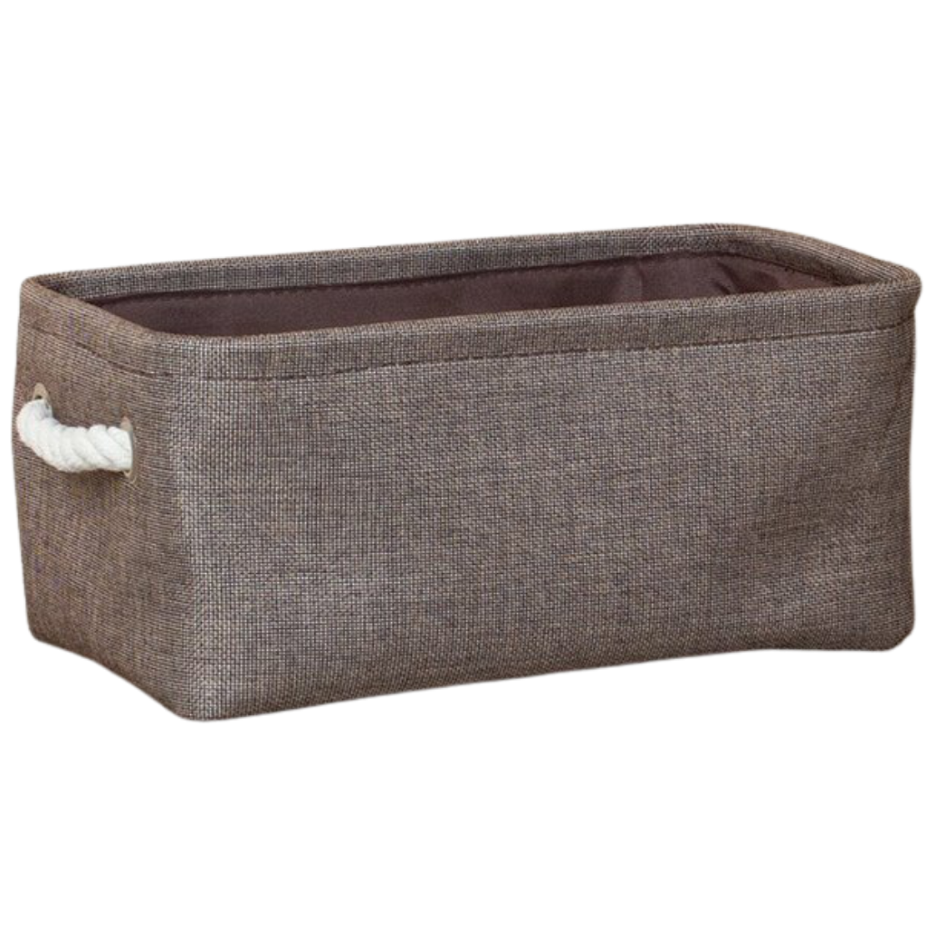 Stylish Linen Basket with Rope Handles