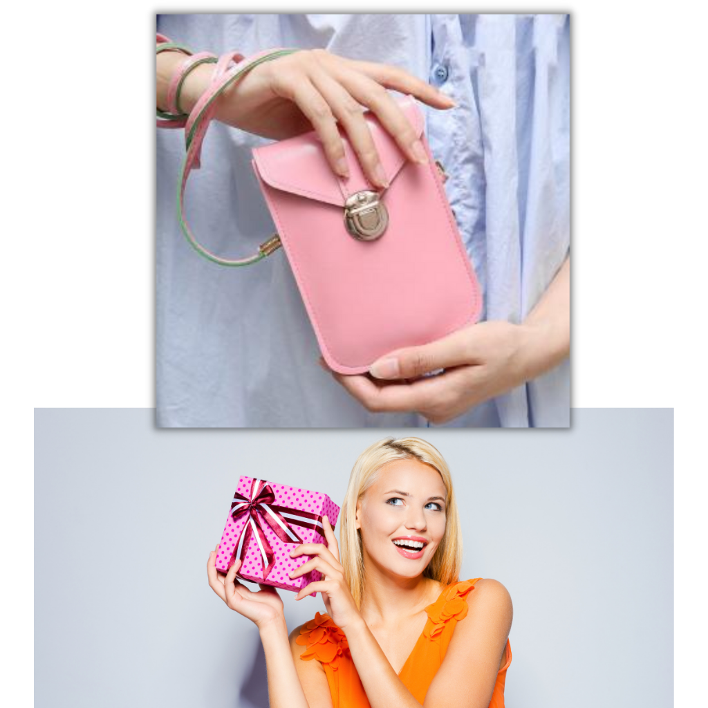 Fancy touch screen waterproof deals leather crossbody universal phone bag