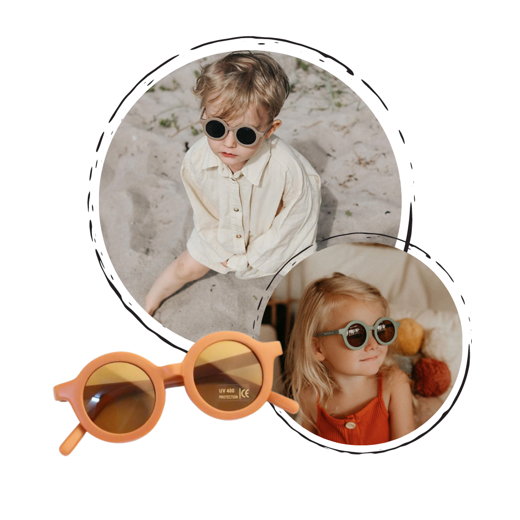 Vintage Round Kids Sunglasses Girls Childrens Retro Fashion Eyewear