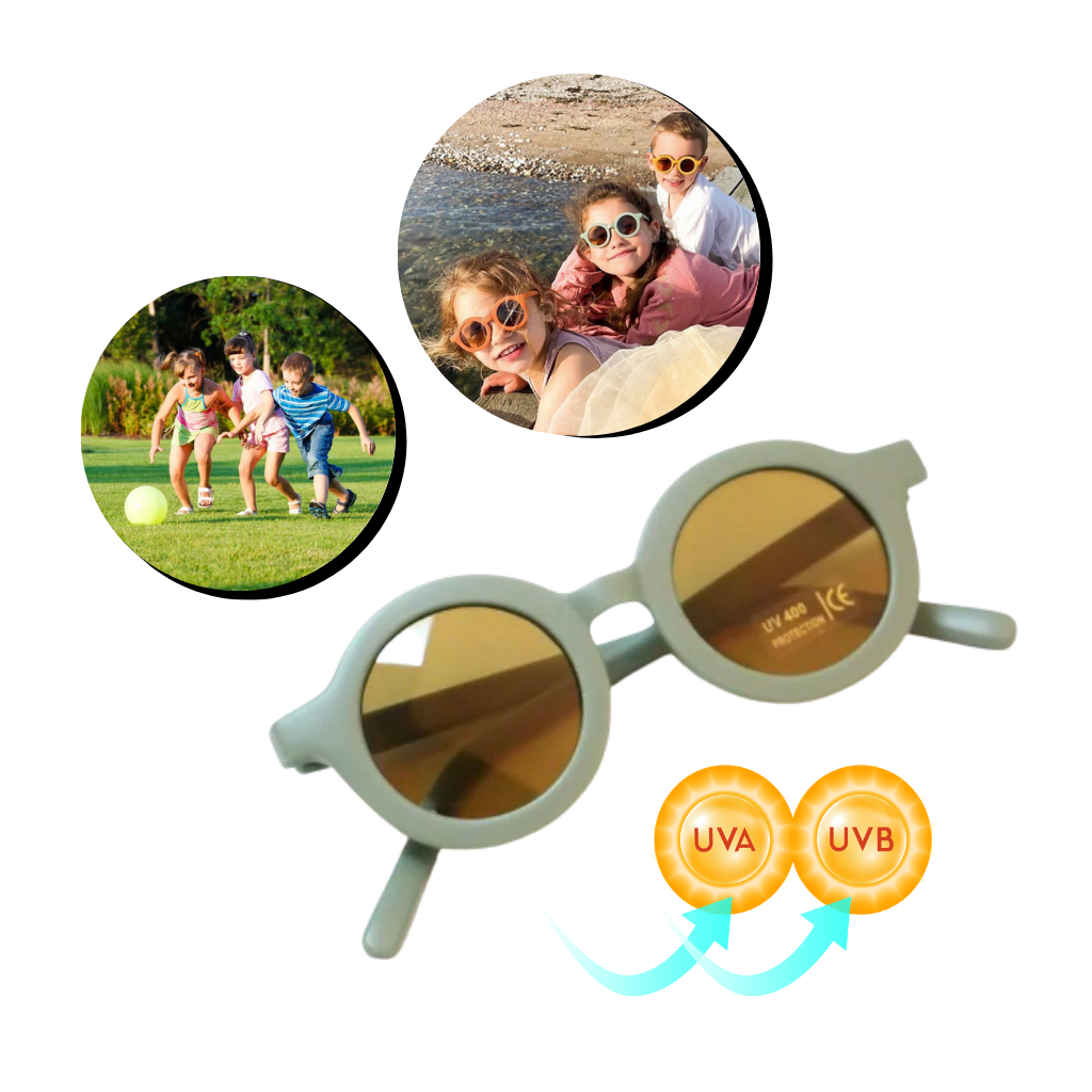 Vintage Round Kids Sunglasses Girls Childrens Retro Fashion Eyewear