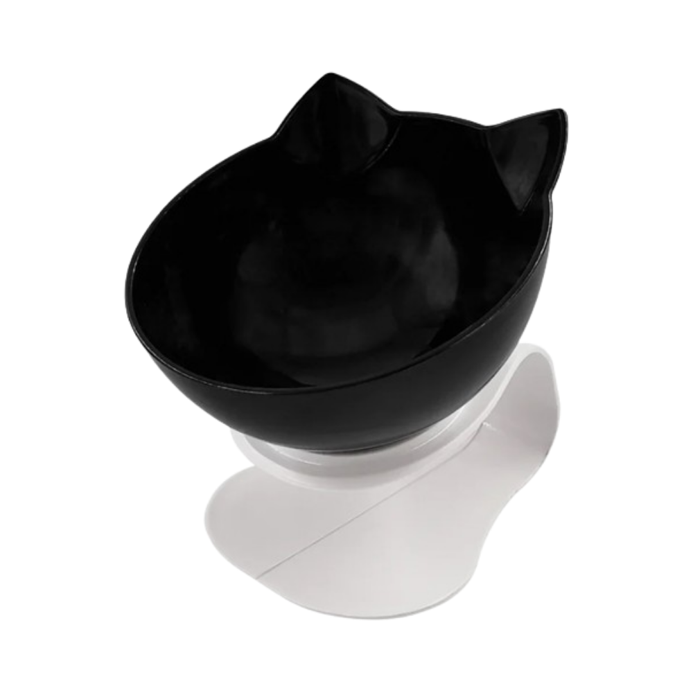 Elevated Comfort Bowl for Cats -Black - Ozerty, Elevated Comfort Bowl for Cats -Black - Ozerty