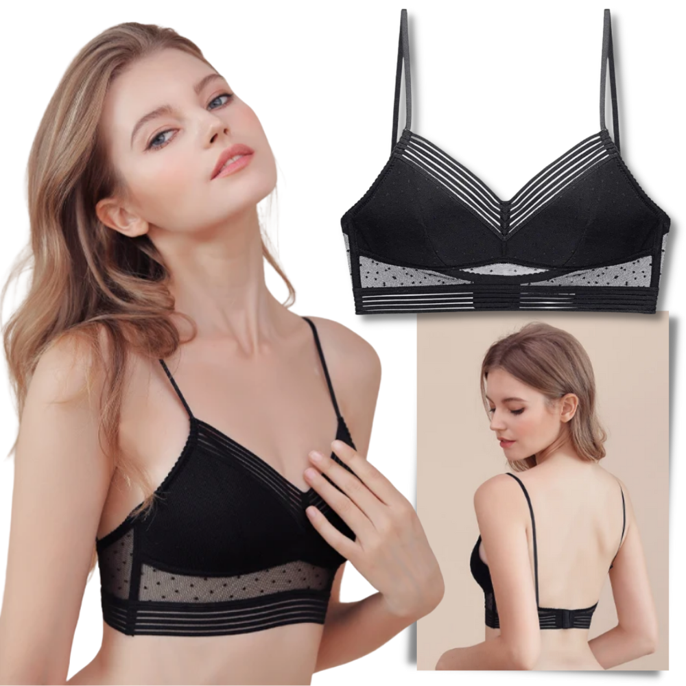 Moonker Lace Privacy Invisible Bra Lady Lace Peep Invisible Bra