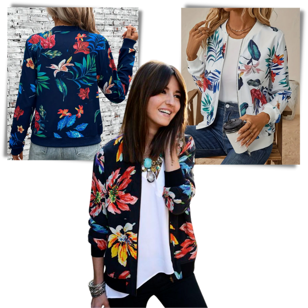 Floral bomber cheap