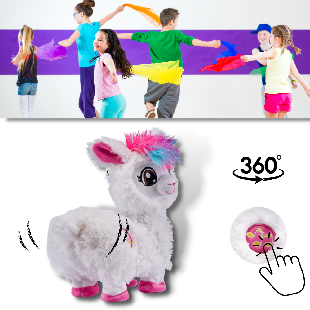 Rainbow Dancing Llama Musical Shakin Toy - Ozerty