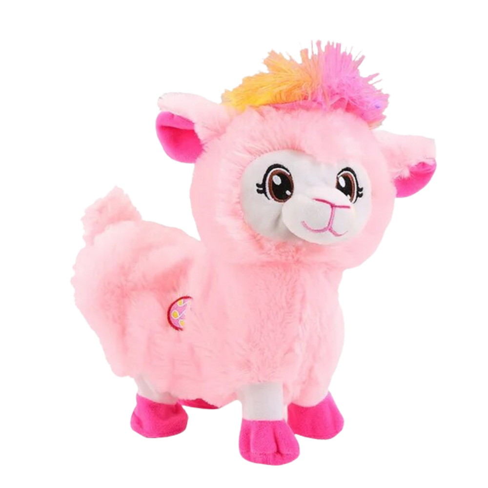Rainbow Dancing Llama Musical Shakin Toy -Pink - Ozerty